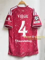 2627 liverpool home customized no. 4 star + champions league armband