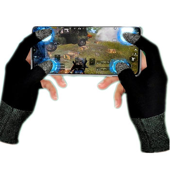 Silver Fiber Ultra-thin Breathable Touch Screen Game Finger Coat King Peace Elite Hand Swim Anti-sweat Two-finger Game Gloves