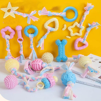 Dog Bite Toy Depressing Artifact Bite Puppy Grinding Stick Puppy Teddy Bite Bear Gum Toy Pet Supplies