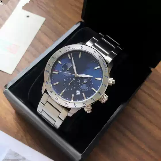 Factory Wholesale A Pointer Mani Steel Band Black Disc Sport Quartz Men's Watch AR11241AR11242AR11306