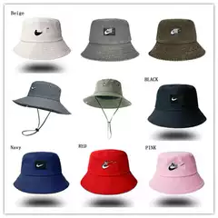 Foreign Trade Export Summer Sun Protection Sun Hat, Fisherman Hat, Fashionable Machine Embroidered Lettering, Sports and Leisure Sun Hat, Bucket Hat