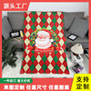 Christmas Blanket, Holiday Decoration Blanket, Living Room Sofa Blanket, New Year Red Blanket, Bed Blanket, Throw Blanket, Knitted Blanket