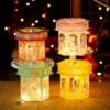 Mid-Autumn Festival diy lantern portable luminous production children's kindergarten national tide luminous rabbit lantern props decoration
