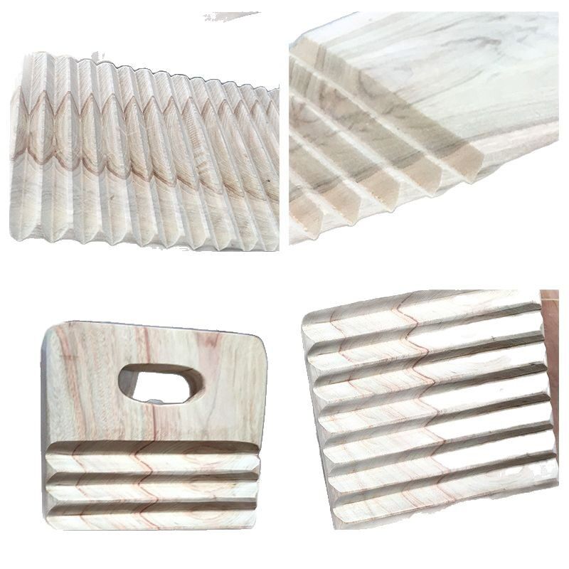 Washboard for Home Use, Hand-Held Laundry Board, Household Solid Wood Laundry Board, Single-Sided Washboard, Mold-Resistant and Non-Slip