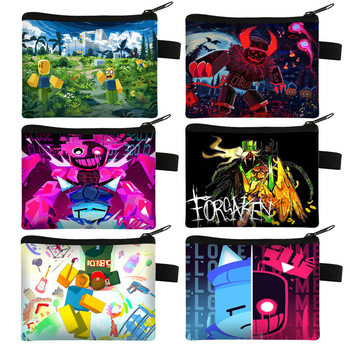 2025 Cross-Border Robloxforsaken Zipper Simple Small Coin Purse New Coin Id Card Key Bag