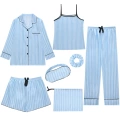 Blue stripes-7 piece set