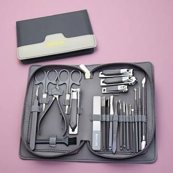 Zipper Nail Clipper Set, Full Set of Nail Clippers, File, Large Nail Groove Manicure, Ear Scoop, Nail Clipper Tool Kit