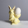 Cross-Border Easter Cute Rabbit Ceramic Egg Tray Breakfast Egg Tray Egg Storage Dish Bowl Tableware Craft Ornaments