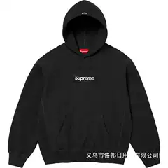 In Stock! Heavy Weight 24Fw 2024 Box Logo Hooded Classic Bogo Embroidered Velvet Hoodie Wholesale
