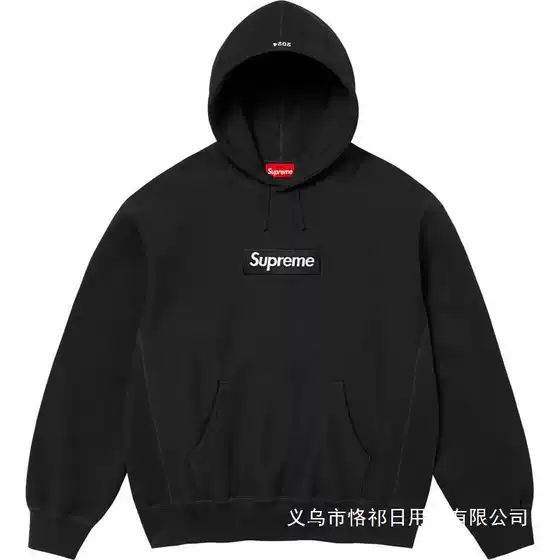 In Stock! Heavy Weight 24Fw 2024 Box Logo Hooded Classic Bogo Embroidered Velvet Hoodie Wholesale