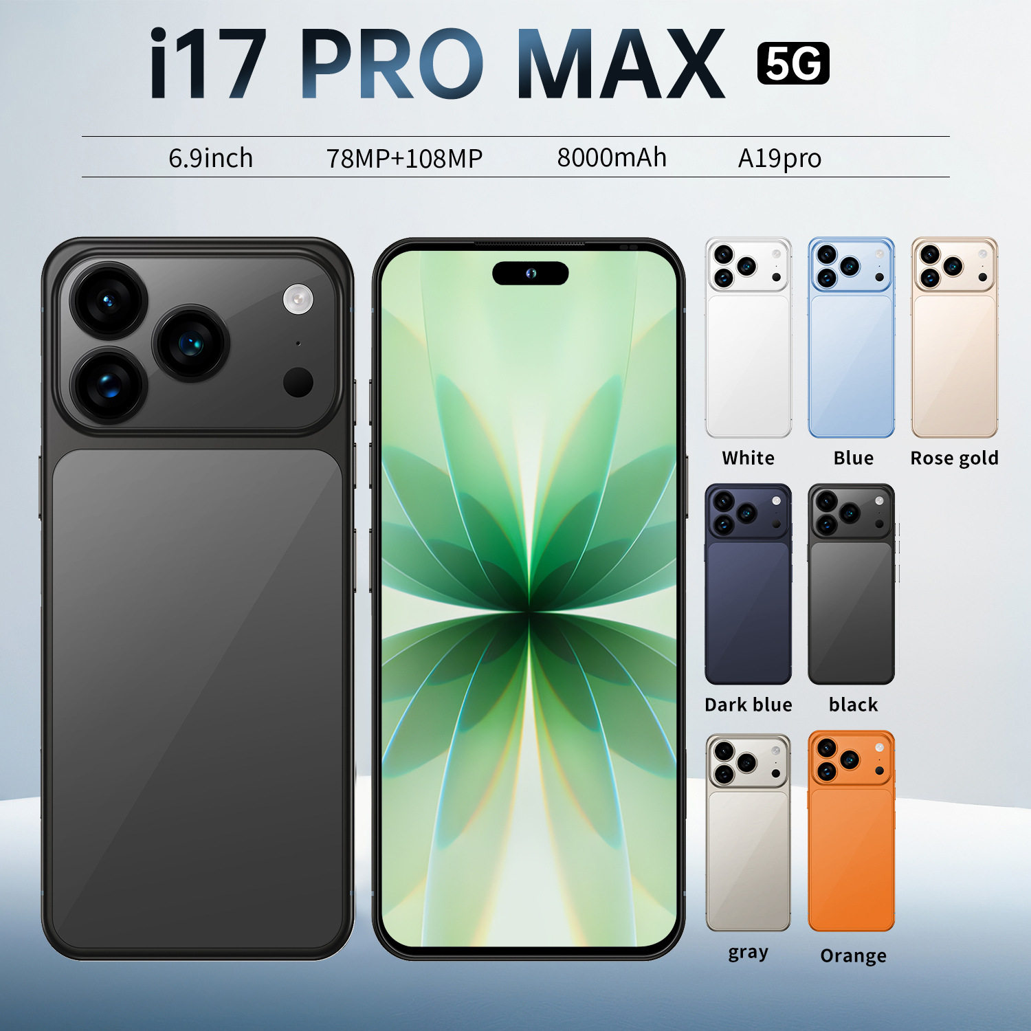 I17promax跨境7.3灵动岛寸安卓4+64G全球通真4G智能手机8核高清屏