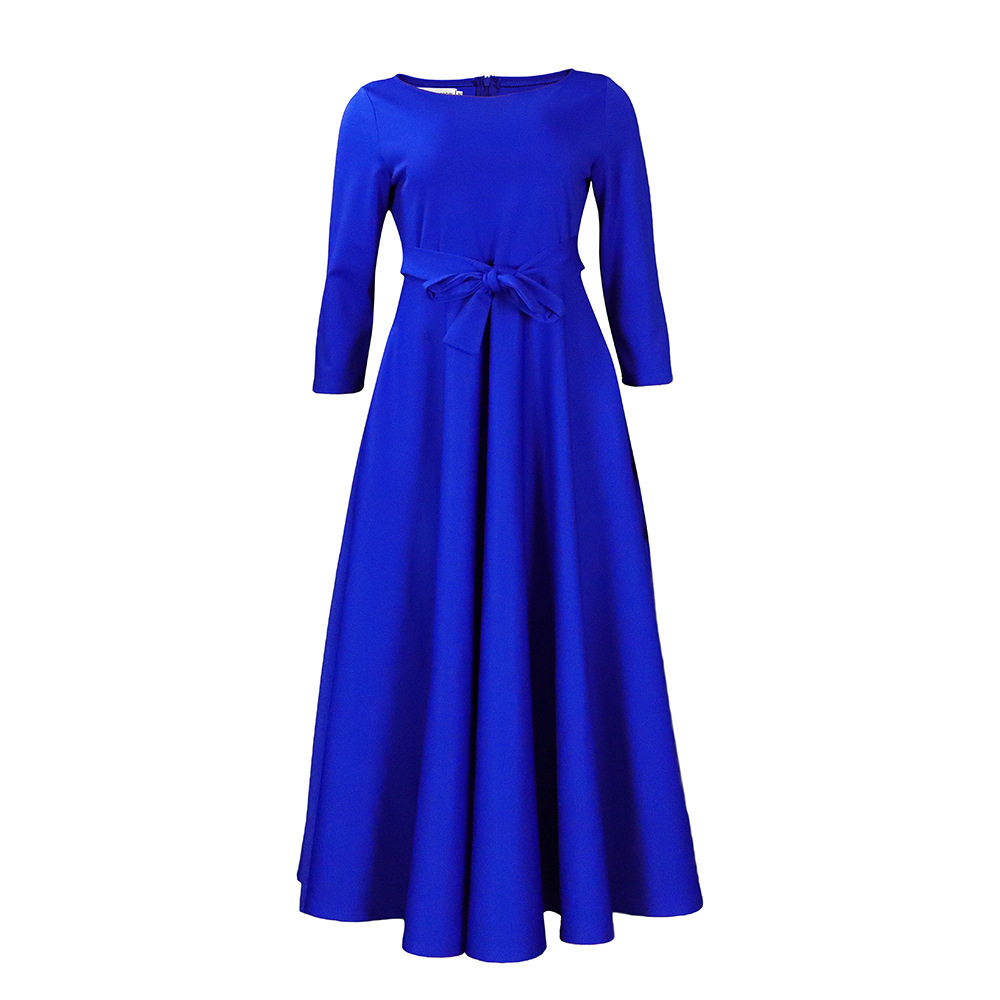 Plus Size African Long Dress Fashionable Tie Design Elegant Style Spring Summer Collection Wholesale Available