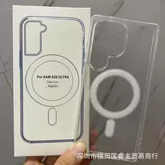 Suitable for Samsung Zfold 30% off Stacked Screen Anti-Fall Transparent Magnetic Magsafe Mobile Phone Case Zflip6 5 Protective Cover