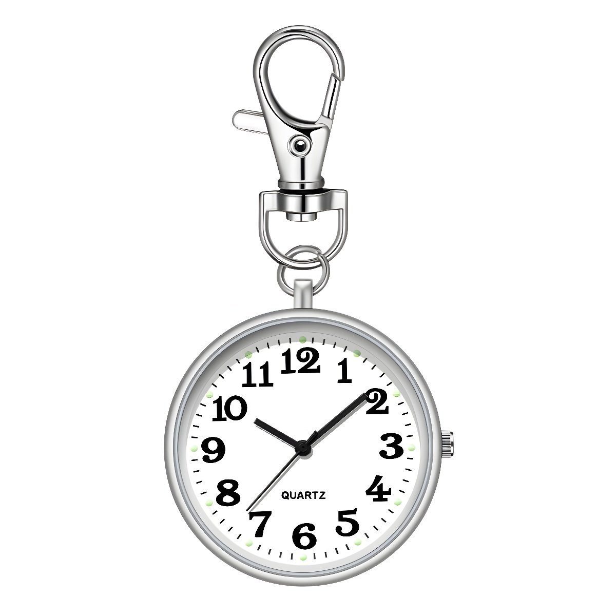 Student-Specific Keychain, Simple and Portable Digital Pocket Watch for Civil Servants, Trendy Large Dial