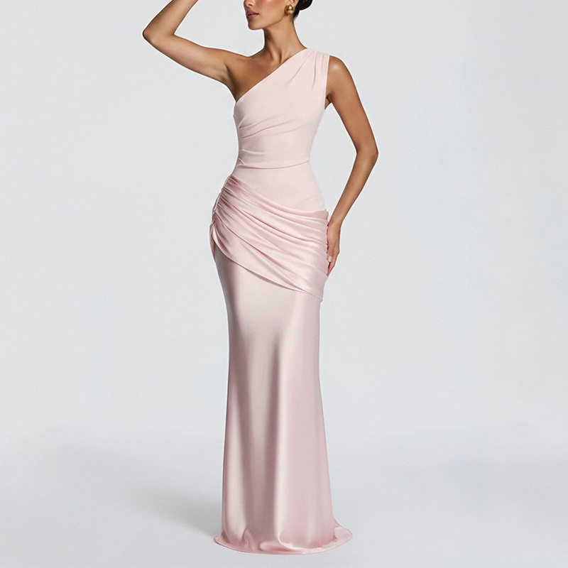 Elegant Bodycon Evening Dress Lightweight Luxurious Fabric Summer Style Perfect for Formal Events Wholesale