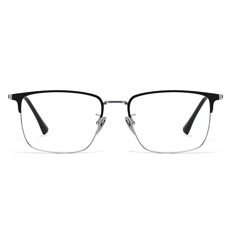 New men's business eyebrow frame fashion retro large frame glasses frame can be equipped with myopia glasses frame 20363