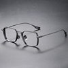 Handmade Myopia Pure Titanium Glasses Frame DLX125 Same Style Big Face Retro Full Frame Polygon Height Number Glasses Frame