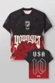 Black and red usa (united states)
