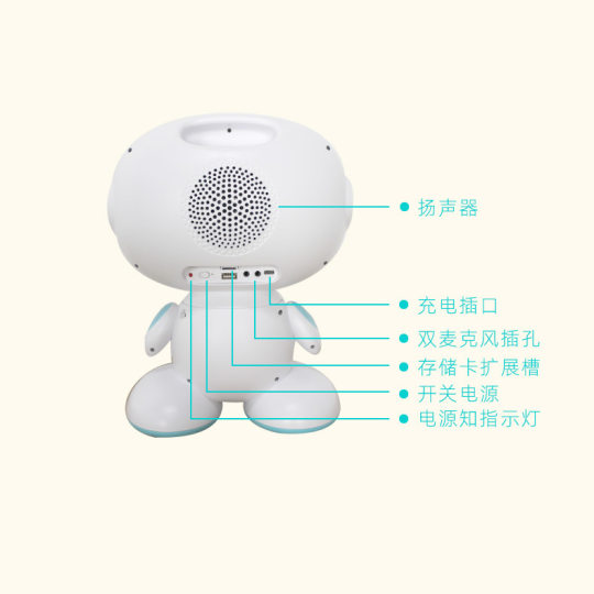 Early Education Robot Children's Intelligent Robot Voice Interactive Teaching Material Synchronous Educational Learning Machine Early Education Machine