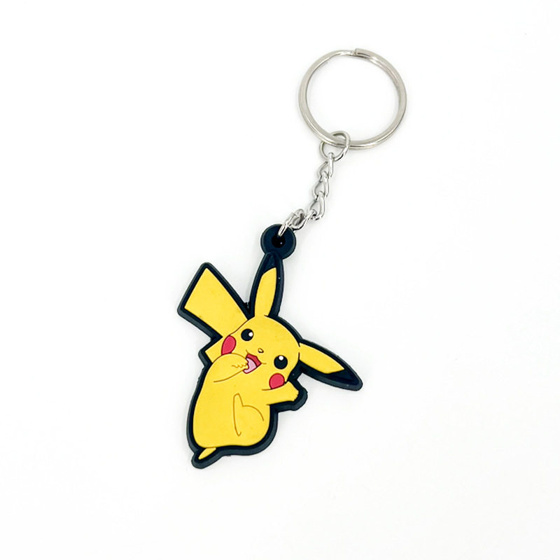 Luminous cute cartoon cat PVC Keychain promotion gift cross-border e-commerce small pendant factory direct sales