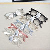 Factory clearance South Korea TR90 frame men's and women's ultra light fashion two color glasses frame comfortable small frame with myopia