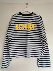 Fashionable Striped 2026 T-Shirt Summer New Style Loose Trendy Top Mid-Length Ins Short-Sleeve