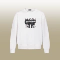 B1082 round neck white