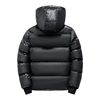 New national standard 90 white duck down black gold high-end down jacket thickened warm hooded cotton-padded jacket for men
