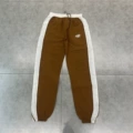 Brown patchwork trousers
