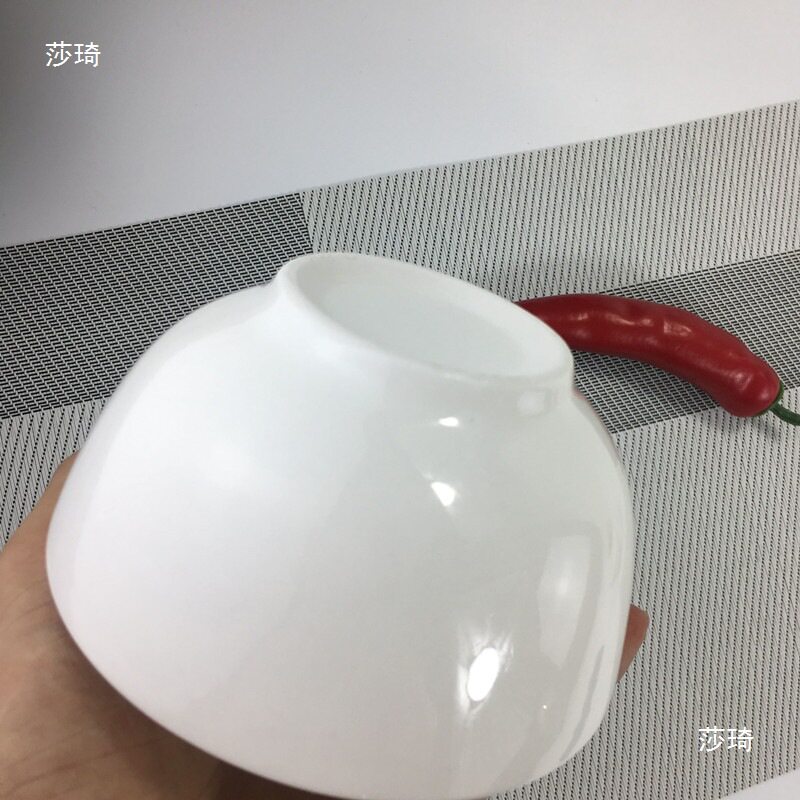 Pure White Ceramic Rice Bowl for Restaurants, Hotels, and Dining Establishments; Small Soup Bowl, Noodle Bowl, Rice Noodle Soup Bowl, Large Noodle Bowl, Household Anti-Scalding
