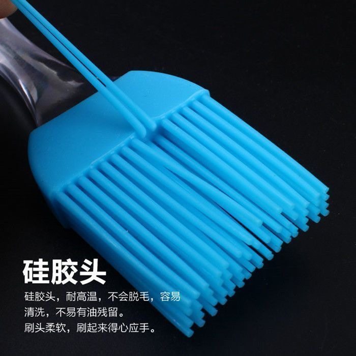 in stock BBQ Silicone Split Oil Brush Barbecue Brush Kitchen Food Brush Baking Tools High Temperature Resistant BBQ seasoning Brush