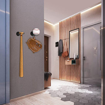 Wall-Mounted Baseball Rack, Simple Golf Ball Rack, Storage Rack, Display Rack, Multi-Purpose Hanging Rack, Bedroom Storage