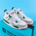 Aj4 white green