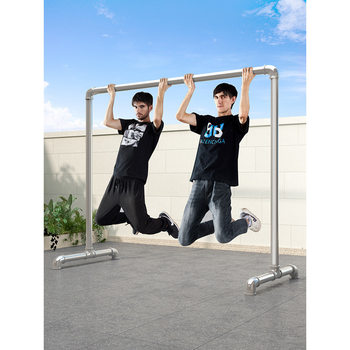 Steel Pipe Clothes Drying Rack, Clothes Rack, Clothes Drying Rod, Balcony Household Floor-Standing Bedroom Outdoor Clothes Hanging Simple Quilt Drying Pipe