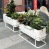 Urban Road Landscape Isolation Flower Bed Flower Pot Iron Art Stainless Steel Landscape Tree Bed Movable Modular Outdoor Flower Box