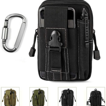 Tactical Camouflage Waist Bag Outdoor Multi-Functional Sports Running Bag Men's Waterproof Mobile Phone Bag Camping Cycling Waist Bag