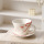кофейная чашка ins wind bow coffee cup изготовленная на заказ в подглазурном цвете, расписанная вручную красная керамическая чашка и блюдце, набор бытовых чашек для латте mini 6