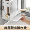 Stainless Steel Kitchen Knife Holder Storage Rack Countertop Wall-Mounted Multi-Functional Household Chopstick Barrel Knife Integrated Storage Box