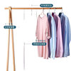 Clothes Drying Rod for Home Use, Extendable Clothes Hanger, Portable Plastic Clothes Fork Rod