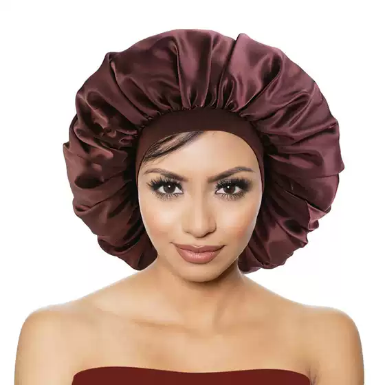 Amazon Hot Supply Extra Large Color Ding Round Hat Elastic Wide-brimmed Nightcap Chemotherapy Hat TJM-405A