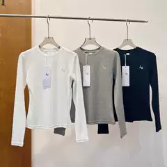 26Th Early Spring New Functional Style High-Elastic Slim-Fit Long-Sleeve Base Shirt Round-Neck T-Shirt Cotton Spandex Casual Top