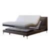 Electric Suspended Tofu Block Italian Leather Bed Bedroom Remote Control Multi-Functional Double Bed Intelligent Lifting Wedding Bed