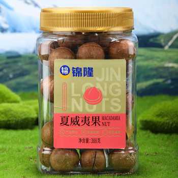 Jinlong Macadamia Nut Canned 388g Creamy Nut Snack Dried Fruit Large Granule Nut New Year's Goods