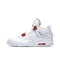 Aj4 white red buckle