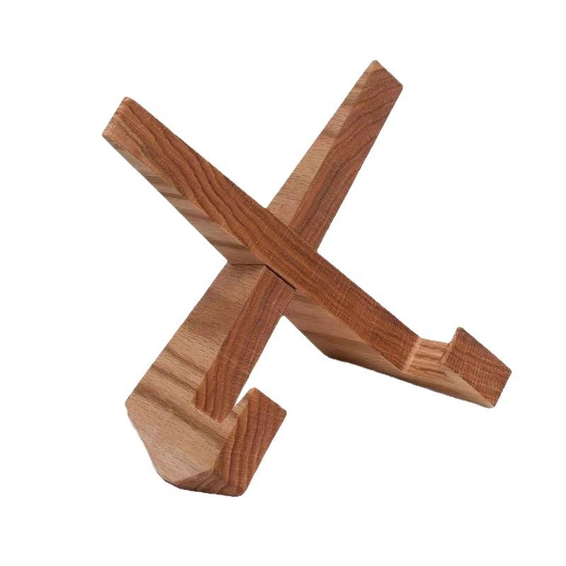 Household Lazy Recipe Rack Reading Rack Solid Wood Record Storage Display Rack iPad Wooden Lazy Stand