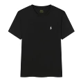 Round neck black-white label