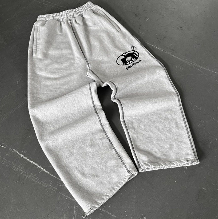 Cross-border American fashion brand sweatpants couple print sweatpants retro street hip-hop loose casual trousers autumn and winter