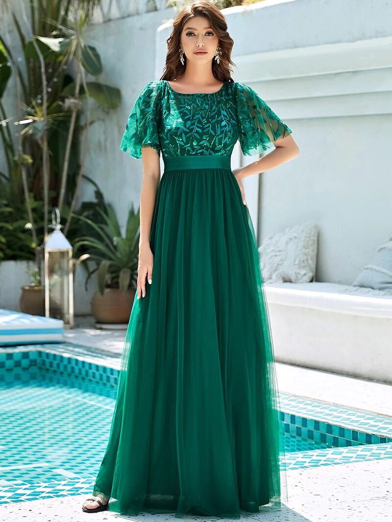 Mẫu dài màu xanh đậm
