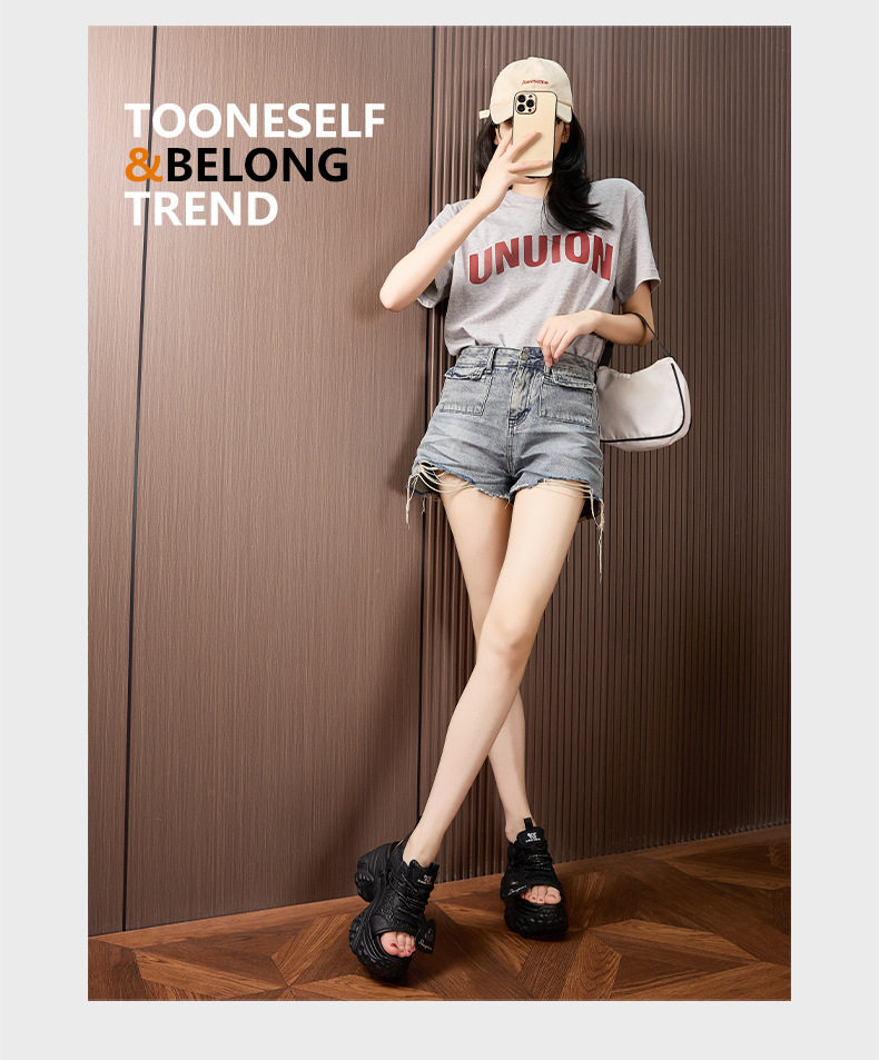 Dép sandal xỏ ngón đế bệt thể thao mùa hè cho nữ — Bạc, Trắng, Đen chi tiết 11