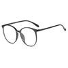 Ultra-Light Large Round Frame Glasses for Nearsighted Women, Can Be Fitted with Prescription Lenses, Natural Look, Round Face, Makes Face Look Smaller, Trendy Large Frame